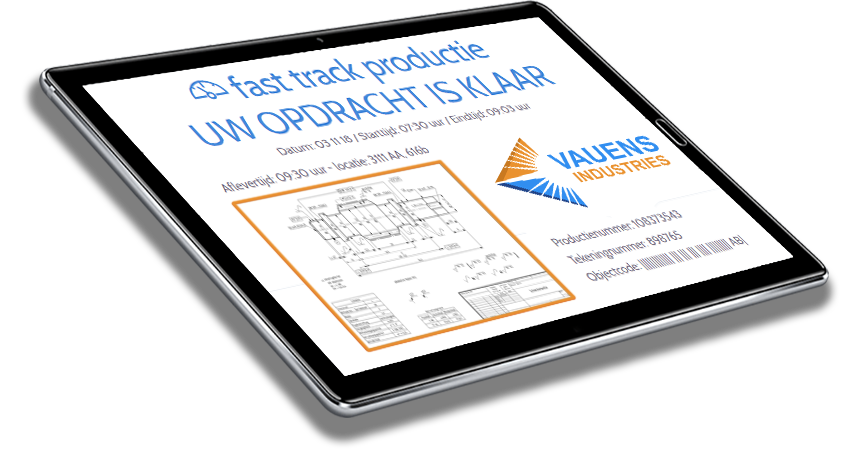 vauens industries CNC Fast Track Productie